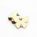 10x Butterfly MDF Wooden Shape Craft Embellishments Scrapbooking with String
