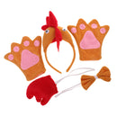 Pack of 4/Set Animal 3D Headband Bow Tail Gloves Halloween Xmas Party Photo Prop