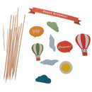 Lovely Cake Toppers Flags Cupcake Picks Cupcake Toppers for Kids Birthday Party Baby Shower Anniversary Celebration