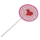 Pack of 30 It's a Girl Happy Valentine Cake Topper Baby Announcement Cupcake Picks