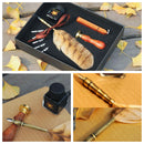 Vintage Metal Quill Dip Wedding Signing Pen Stamp Sets Gifts