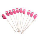 10 Pieces Flamingo Cupcake Picks Cake Toppers Baby Shower Party Decoration