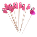 10 Pieces Flamingo Cupcake Picks Cake Toppers Baby Shower Party Decoration