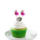 10 Pieces Flamingo Cupcake Picks Cake Toppers Baby Shower Party Decoration