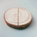 Chic Shabby Style Wood Log Card Holder with Card Wedding Place Card Table Decor
