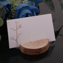 Chic Shabby Style Wood Log Card Holder with Card Wedding Place Card Table Decor