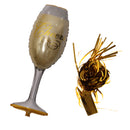 39" Large Champagne Glass Balloon Holiday Big Helium Foil Air Balloon Tinsel Wedding Birthday Ceremony Party Decorations