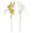 Pack of 10 Glitter Paper Fairy Cupcake Picks Cake Topper for Wedding Baby Shower