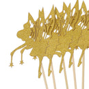Pack of 10 Glitter Paper Fairy Cupcake Picks Cake Topper for Wedding Baby Shower