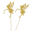 Pack of 10 Glitter Paper Fairy Cupcake Picks Cake Topper for Wedding Baby Shower
