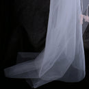 Handmade Bridal Wedding White Veil 2 Tier with Barrette Bride To Be Fancy Dress Veil Flower Garland Pearl Veil