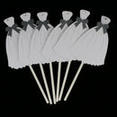 Pack of 6 Bride Dress Cupcake Cake Topper Food Picks Wedding Party Cake Centerpieces