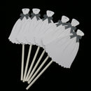 Pack of 6 Bride Dress Cupcake Cake Topper Food Picks Wedding Party Cake Centerpieces