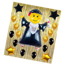 Graduation Balloons Kit- Black Gold Party Decorations Supplies Grad Ornament