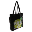 Black Large Shopper Shoulder Bag Ladies Handbag Coconut Palm Beach Bag Party Gift Tote Bag 35 cm