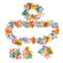 8PCS/SET Women Girls Ladies Fashionable Hula Grass Skirt Top Wrist Ankle Flower Hawaiian Costume Summer Beach Party Supplies Multi-Color
