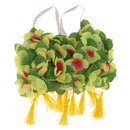 8PCS/SET Women Girls Ladies Fashionable Hula Grass Skirt Top Wrist Ankle Flower Hawaiian Costume Summer Beach Party Supplies Clothing Accessory 80CM Yellow