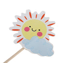 24/set Animals Flower Cake Cupcake Topper Pick for Kids Birthday Party DÃ©cor