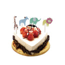 24pcs /Set Zoo Animal Cupcake Picks Cake Toppers Party Favors Decoration