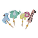 24pcs /Set Zoo Animal Cupcake Picks Cake Toppers Party Favors Decoration