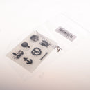 12pcs Vintage Circle Black Clear Stickers Ice-cream Heart Album Diary Box Bag Calendar Envelope Seals Gift Stickers Label Scrapbooking