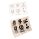 12pcs Vintage Circle Black Clear Stickers Ice-cream Heart Album Diary Box Bag Calendar Envelope Seals Gift Stickers Label Scrapbooking
