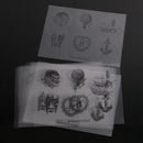 12pcs Vintage Circle Black Clear Stickers Ice-cream Heart Album Diary Box Bag Calendar Envelope Seals Gift Stickers Label Scrapbooking