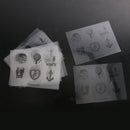 12pcs Vintage Circle Black Clear Stickers Ice-cream Heart Album Diary Box Bag Calendar Envelope Seals Gift Stickers Label Scrapbooking
