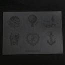12pcs Vintage Circle Black Clear Stickers Ice-cream Heart Album Diary Box Bag Calendar Envelope Seals Gift Stickers Label Scrapbooking
