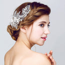 Elegant Women Girls Crystal Flower Pearls Hair Clip Barrette Headpieces Hair Jewelry Costume