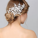 Beautiful Women Lady Girls Crystal Tiny Flower Beads Hair Clip Barrette Hair Accessories