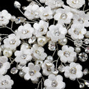 Beautiful Women Lady Girls Crystal Tiny Flower Beads Hair Clip Barrette Hair Accessories