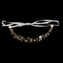 Elegant Women Lady Crystal Pearls Flower Headband Wedding Party Hair jewelry Costume