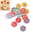 Pack of 24 Paper Happy Birthday Cupcake Cards Cake Topper Party Decoration