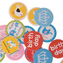 Pack of 24 Paper Happy Birthday Cupcake Cards Cake Topper Party Decoration