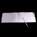 Elegant Wedding Guest Book And Pen Set With Tulle Crystal Decor Party Supply