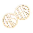 Pair Wedding Hers His Wooden Coaster Holder Coffee Tea Drinks Cup Mat Carved Pad