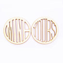 2Pcs Mine & Yours Wood Coaster- Drink Coaster-Gift for Couple-Wedding Gift
