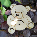 Pack of 10 Unfinished Bear Style Wooden Pieces Shapes DIY Craft Embellishments