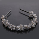 Girl Women's Crystal Pearls Headband Tiara Wedding Bridal Headpiece