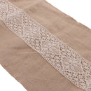 Burlap Lace Hessian Table Runner Jute Country Wedding Party Decor 280x 30cm
