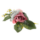 Artificial Fabric Flower Silk Floral DIY Wedding Hat Crafts Colorful Roses 3 Heads Embellishment