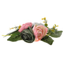 Artificial Fabric Flower Silk Floral DIY Wedding Hat Crafts Colorful Roses 3 Heads Embellishment