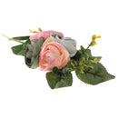 Artificial Fabric Flower Silk Floral DIY Wedding Hat Crafts Colorful Roses 3 Heads Embellishment