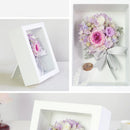 Luxury Wood Glass 3D Photo Picture Frame Holder Artwork Display Wedding Party Decor