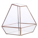Clear Glass Geometric Terrarium Tabletop Succulent Plant Fern 15x13x15.5cm
