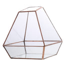 Clear Glass Geometric Terrarium Tabletop Succulent Plant Fern 15x13x15.5cm