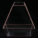 Clear Glass Geometric Terrarium Tabletop Succulent Plant Fern 15x13x15.5cm