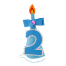 2 Year Anniversary Birthday Party Cone Hat for 2nd Baby Shower Age 2 Celebration