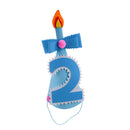 2 Year Anniversary Birthday Party Cone Hat for 2nd Baby Shower Age 2 Celebration